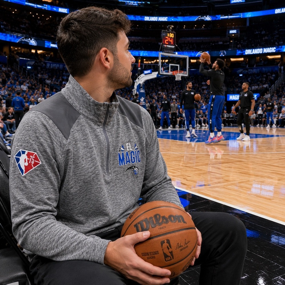 Orlando Magic El Magic Noche Latina NBA 75 Fanatics 1/4 Zip‎ Pullover Mens M
